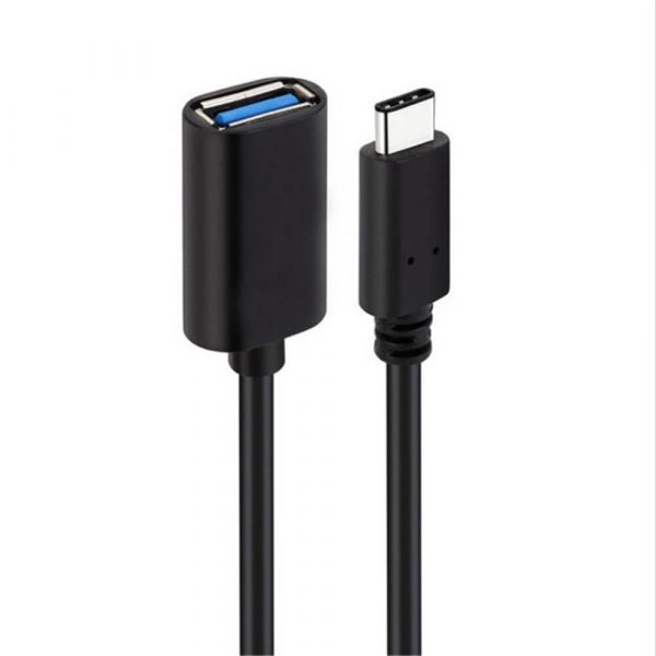 Male to Female USB Type C to A Adapter Cable - Imagen 3