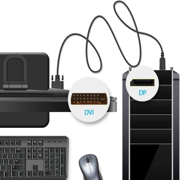 FS12006 Cabo adaptador DisplayPort para DVI