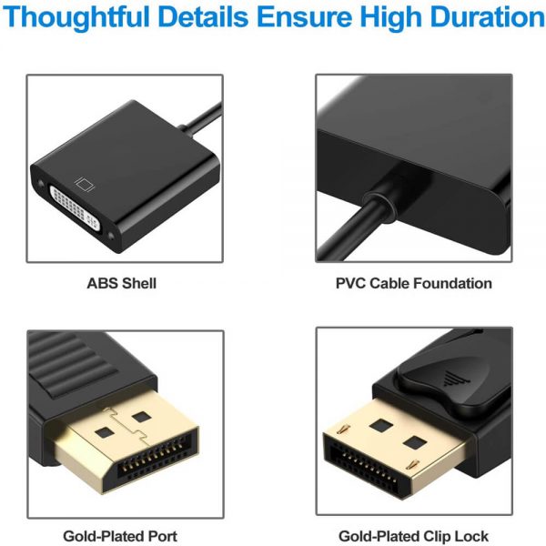 FS12102 Adaptateur DisplayPort vers DVI femelle