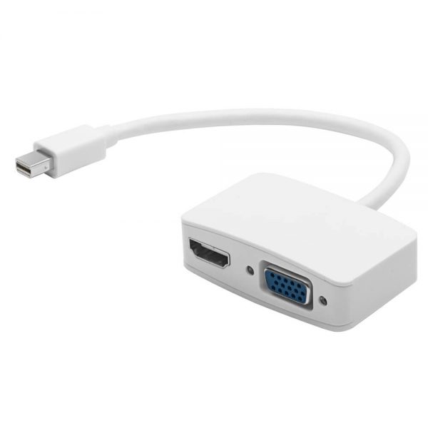 (Thunderbolt 2) Mini DP to HDMI VGA  2 in 1 Adapter Converter 4K 1080P ABS - Image 8