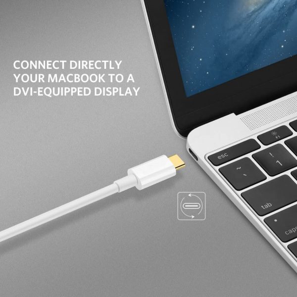 Male to Male Adapter USB C to DVI Cable - Image 5