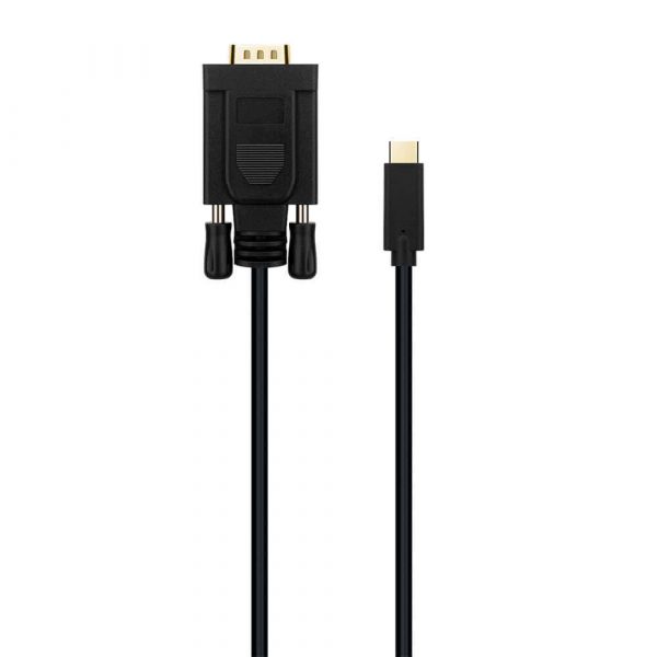 Male to Male USB Type C to VGA Adapter Cable - Imagen 2