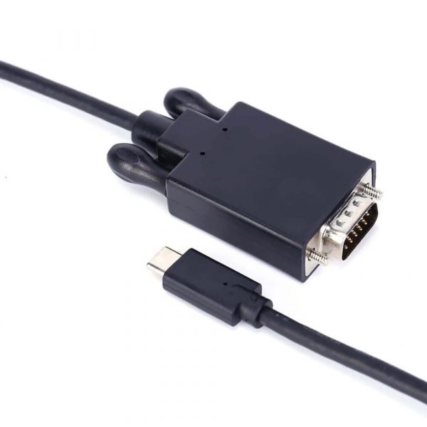 Male to Male USB Type C to VGA Adapter Cable - Imagen 7