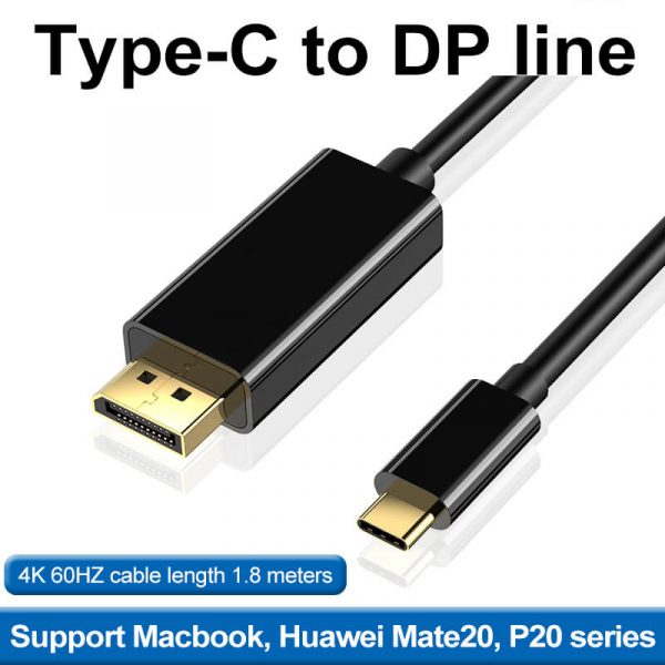 Male to Male DisplayPort Adapter to USB C Cable - Image 5