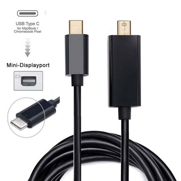 Male to Male Mini DP to USB C Adapter Cable - Image 7