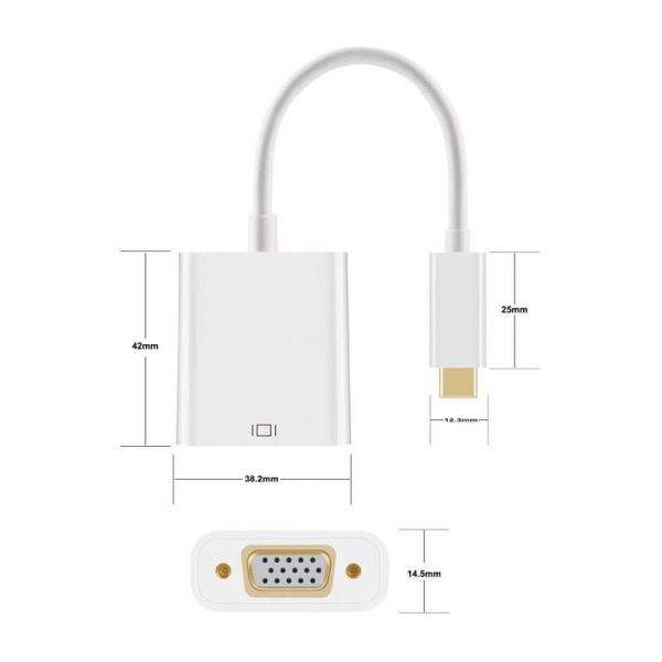 FS13103 usb c to vga adapter