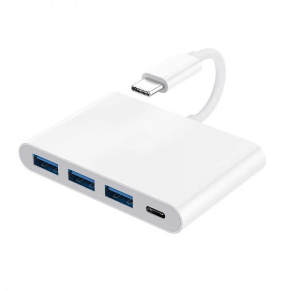 FS13204 hub usb c para 3 usb com fornecimento de energia