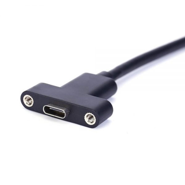 USB 3.1 USB C 90 Degree Cable Male to Female – Image 5