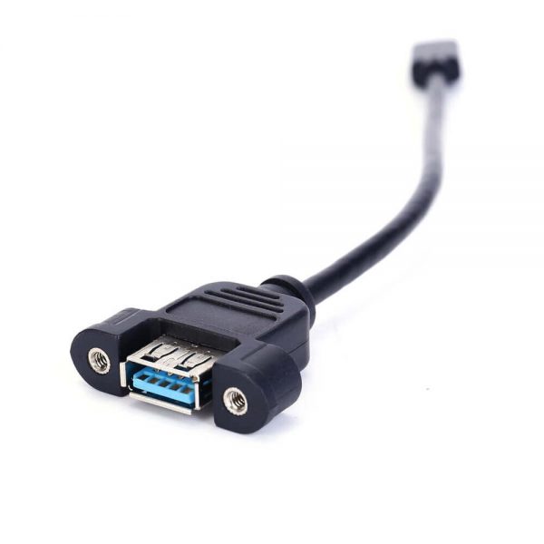 FSP3014 Panel Mount USB-C to A 3.1 extension cable