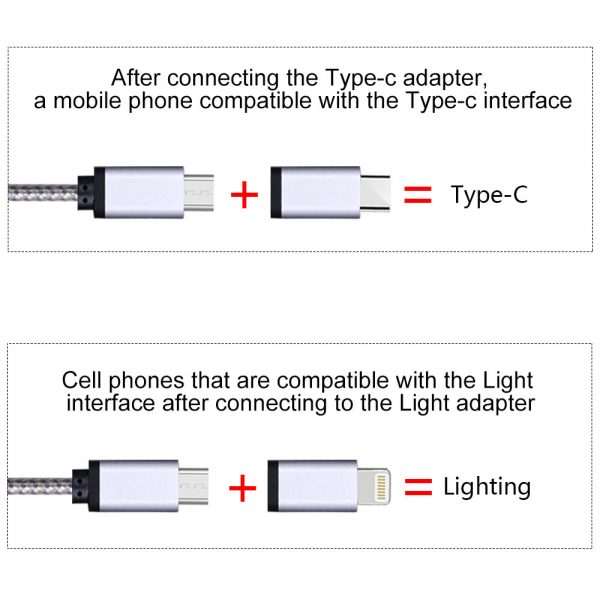 3 in 1 Smart Phone Adapter Cable, Mobile Phone to HD TV HDMI Mirroring Micro Type 8pin Connect to Phone and TV Cable - Image 4