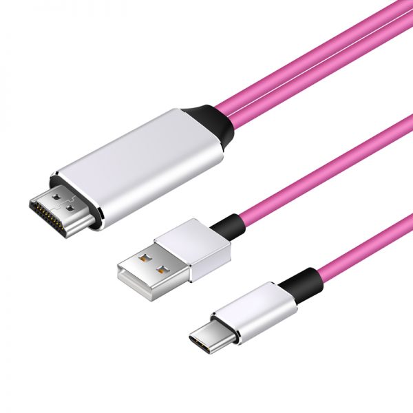 2m Android USB-C 3.1 Type C Cable to Connect Android Phone to TV for Video with USB Power - Image 3