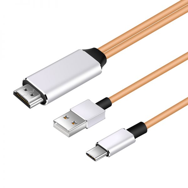 2m Android USB-C 3.1 Type C Cable to Connect Android Phone to TV for Video with USB Power - Image 5