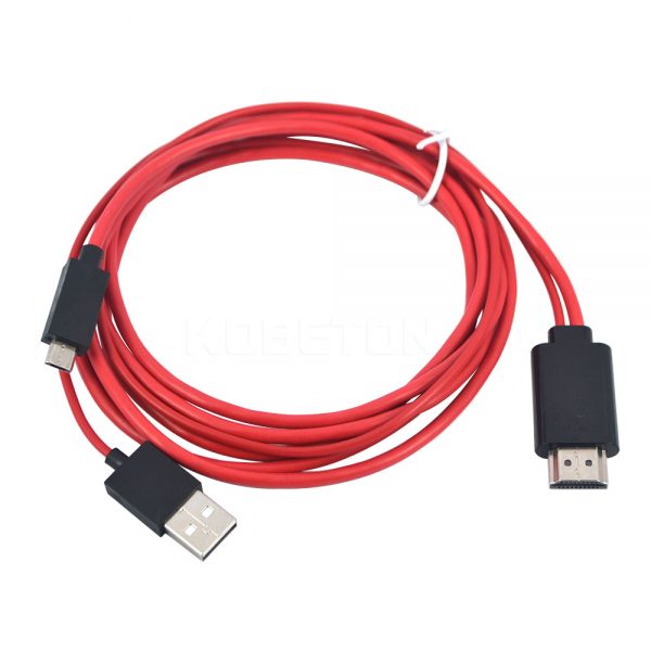 2m Micro USB to HDMI Converter Cable Android Phone to HDTV HDMI Screen Mirroring TV Cable - Image 6