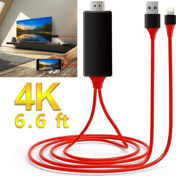 FARSINCE 8 pin IOS phone to HDMI HDTV Screen Mirroring Phone to TV Connect Cable Plug and Play - Image 7