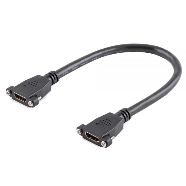 HDMI Connector Female to Female Cable Flat Mount - Imagen 4