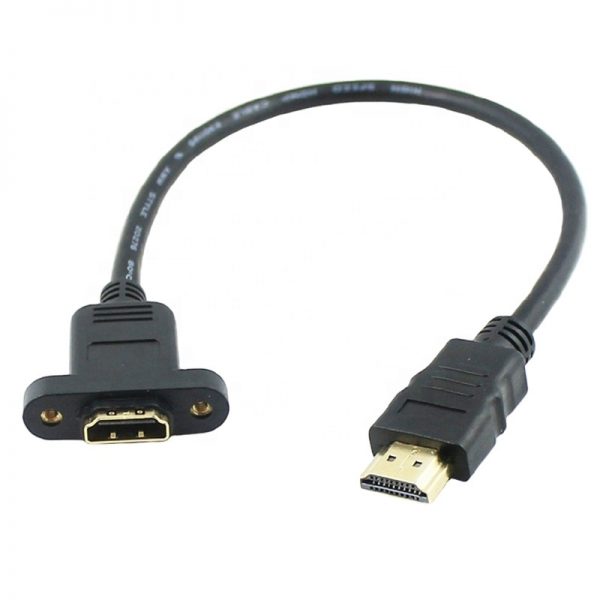 HDMI 4K Male to HDMI Female Extension HDMI Cable Female Socket Metal Exposed - Imagen 5