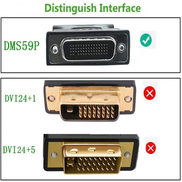 High-quality LFH59 (DMS-59) to HDMI female Y Splitter Monitor Cable - Image 6