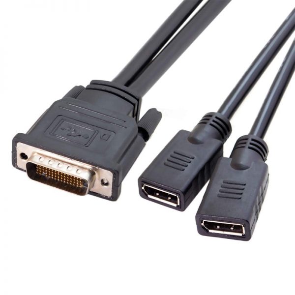 High-quality LFH59 (DMS-59) to HDMI female Y Splitter Monitor Cable - Image 8