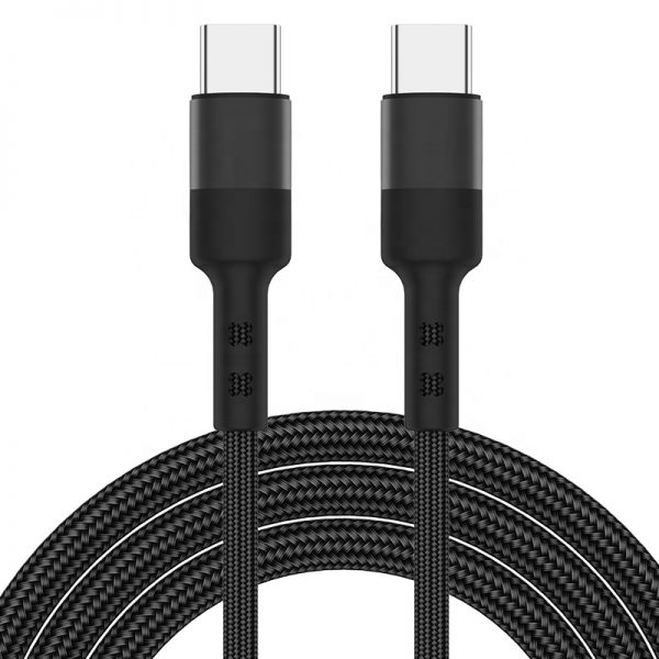 Braided USB 2.0 Type C to Type C 3A Quick Charging Cable - Image 2