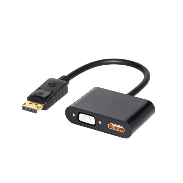 2 in 1 DisplayPort to HDMI VGA Adapter Converter 4K 1080P – Bild 3