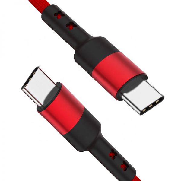 Braided USB 2.0 Type C to Type C 3A Quick Charging Cable - Image 4