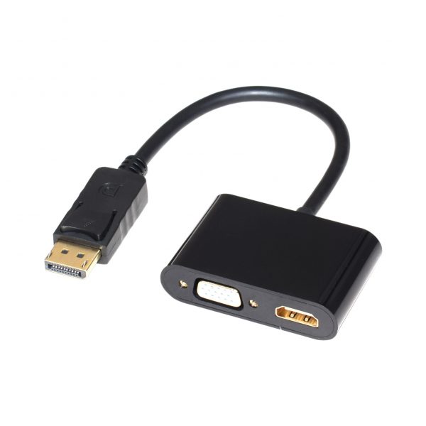 2 in 1 DisplayPort to HDMI VGA Adapter Converter 4K 1080P – Bild 5