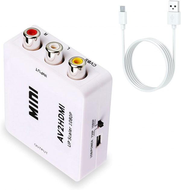 Converter AV Composite 3 RCA to HDMI Adapter Video Audio AV Mini Converter with Best Price - Imagen 4