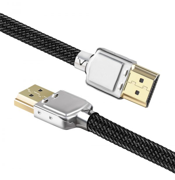 Nylon Braided Ultra HD Metal HDMI Cable for 8k 10k TV Box Ethernet Cable HDMI Adapter – Bild 7