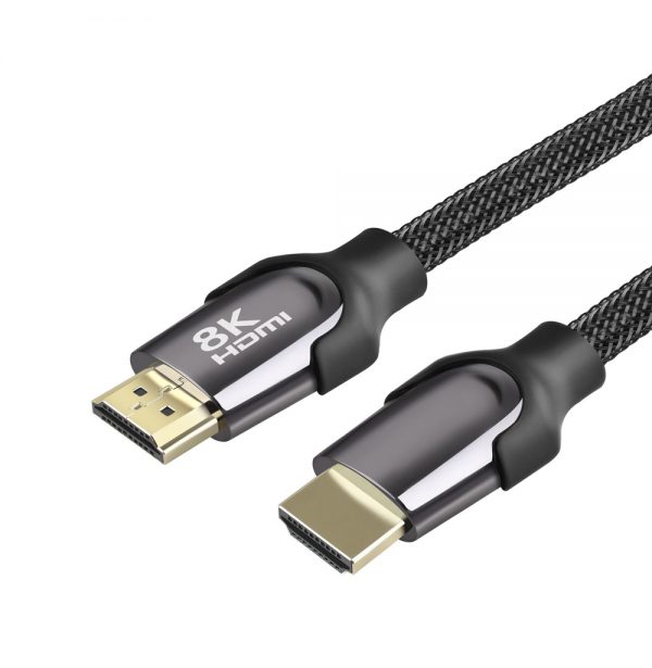 Nylon Braided Ultra HD Metal HDMI Cable for 8k 10k TV Box Ethernet Cable HDMI Adapter – Bild 8