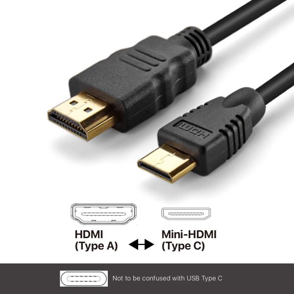 Best Selling Camera Mini HDMI to HDMI Adapter Cable Black 4K 1080P Gold Plated - Image 3