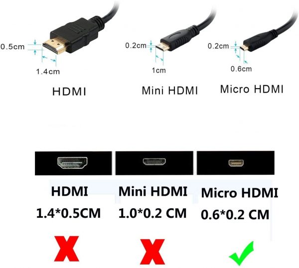 Wholesale Male to Female Micro HDMI to VGA 15 pin Monitor Adapter 1080p - Imagen 4