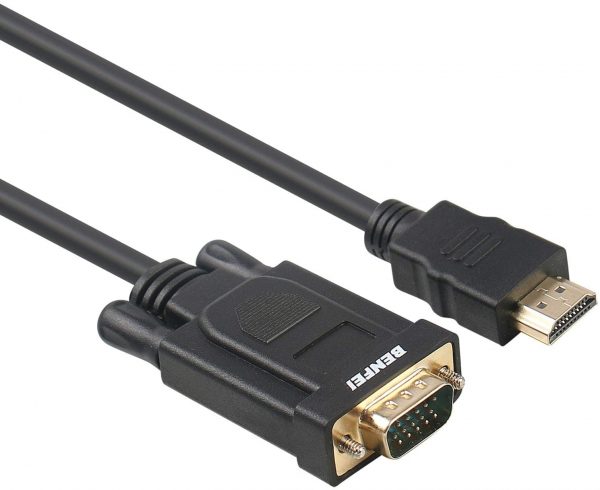 1.8m HDMI Male to VGA 15pin Male Monitor Display Video Adapter Cable with Audio - Image 6