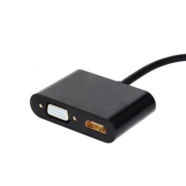 HDMI to HDMI VGA 4k 1080p HDMI 2 in 1 Adapter Cable - Image 2