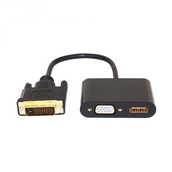 4K 1080p 2 in 1 HDMI VGA DVI Adapter Cable - Image 4