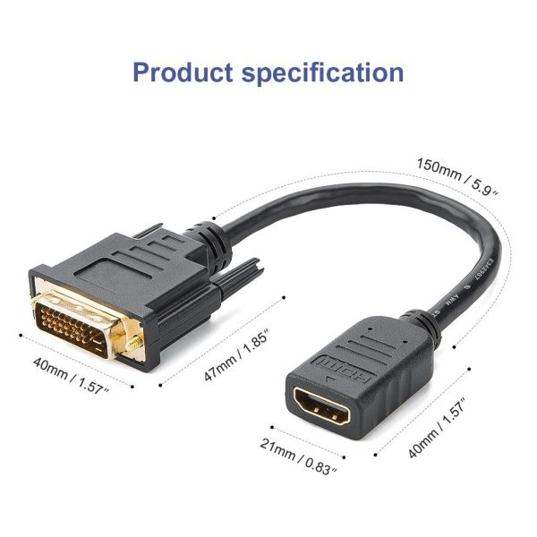 24+1 DVI-D Dual Link to HDMI Adapter Converter Cable - Image 6