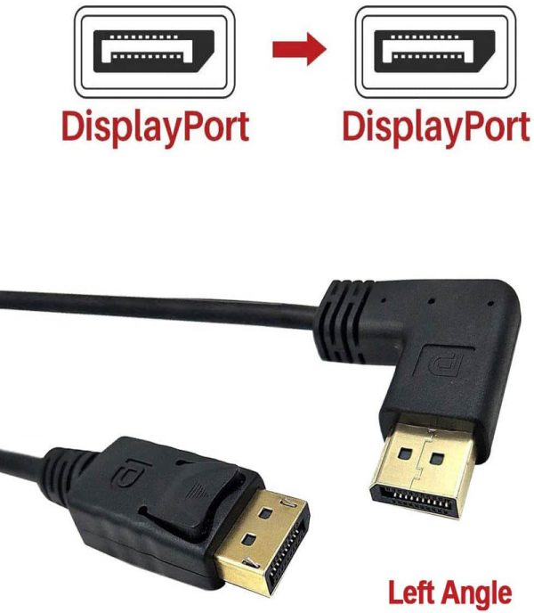 Right, Left, Up, Down Angled DisplayPort to DisplayPort Angle Adapter - Image 7