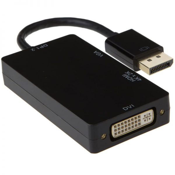 3 in 1 DisplayPort to HDMI VGA DVI Adapter - Imagen 3