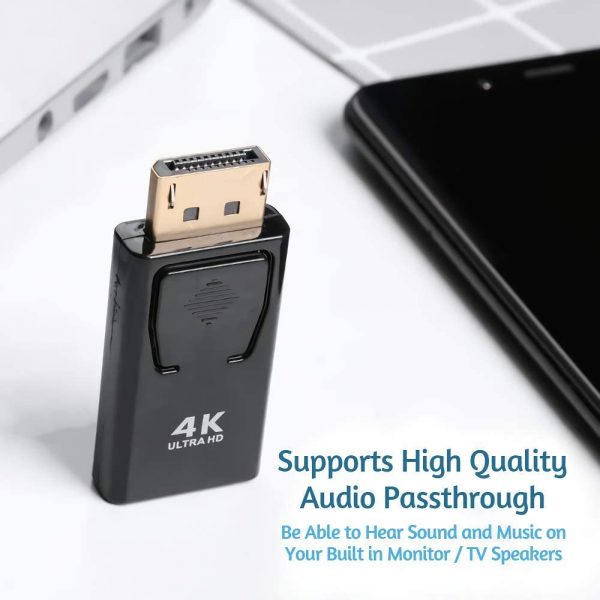 DisplayPort to 4K HDMI Adapter Coupler HDMI out to Displayport in Coupler up to 4K 60hz - Image 7