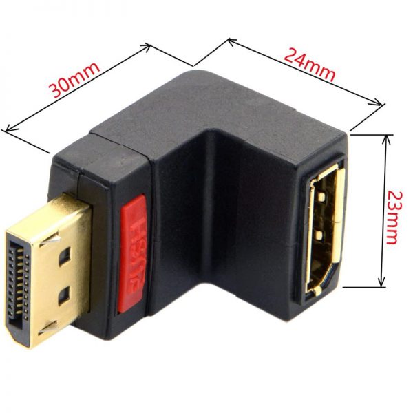 Right left up down DisplayPort to DisplayPort Adapter DP to DP extender coupler adapter up to 4K - Image 4