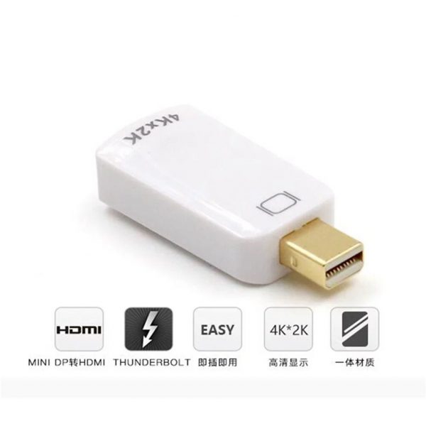 Mini DisplayPort Mini DP (Thunderbolt 2)  to 4K HDMI 2.0 Coupler Displayport to HDMI Adapter 4k 60hz - Image 8