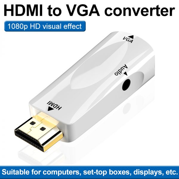 Best HDMI to VGA Converter Black White - Image 2