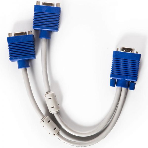 Male to Male VGA Y Splitter Cable Adapter - Image 3