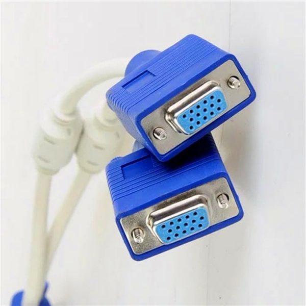 Male to Male VGA Y Splitter Cable Adapter - Image 5