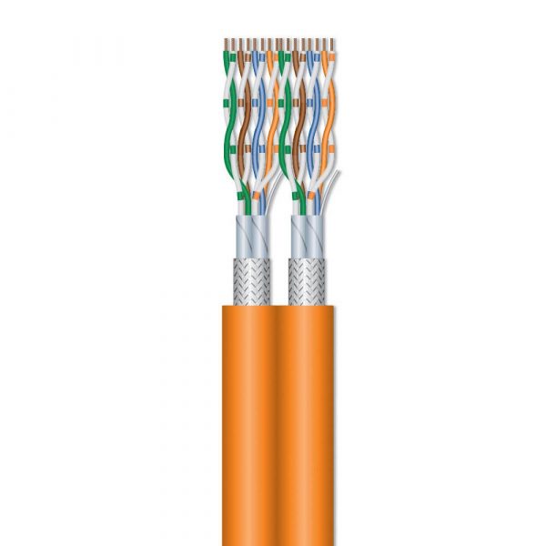 Cat7 S/FTP Duplex Shielded And Foiled Twisted Pair Ethernet Installation Cable, 600MHZ - Image 2