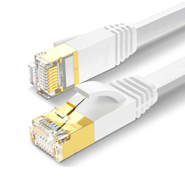 Cat 8 F/FTP ethernet flat patch cord lan cable - Imagen 6