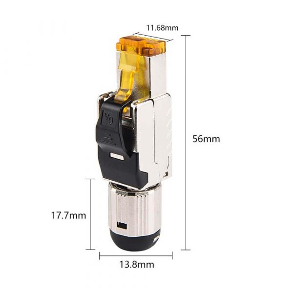 Ethernet Patch Cable RJ45 Cat8 Toolless Modular Plug Connector - Image 3