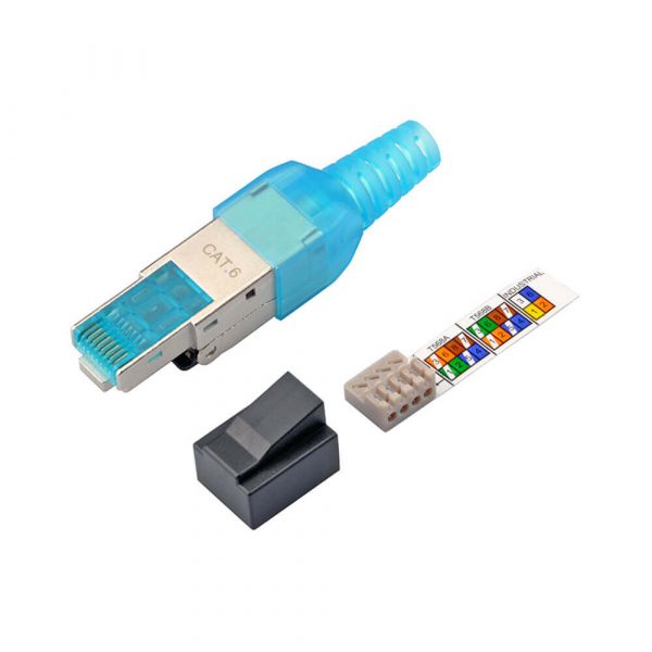 Shielded RJ45 Cat6A/7 Field Termination Plug With Plastic Boot - Imagen 6