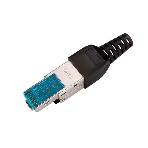 Shielded RJ45 Cat6A/7 Field Termination Plug With Plastic Boot - Imagen 8