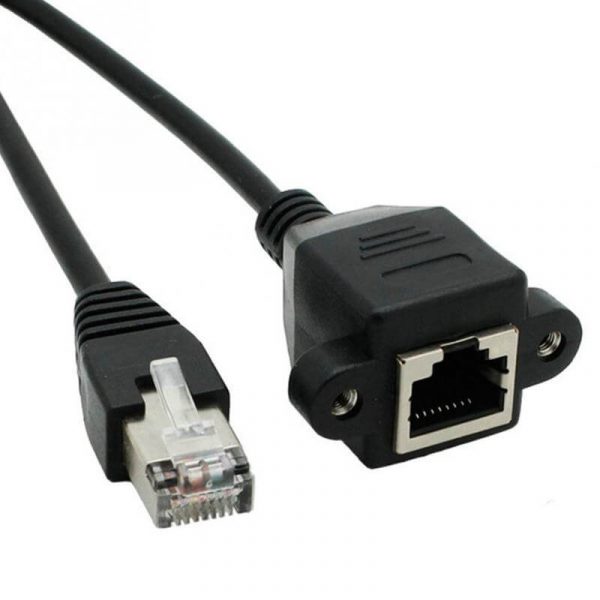 RJ45 Shielded Connector, Network Extension Cable Male To Female - Imagen 3