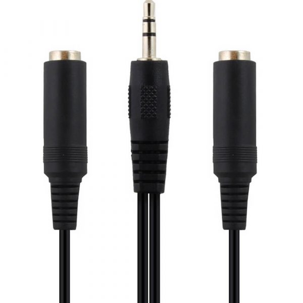 Y Splitter Headset Adapter, 3.5mm Male to Separate Stereo & Microphone Female Jack cable - Image 3